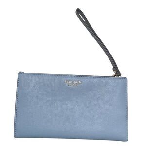 Kate spade blue leather wristlet clutch bags